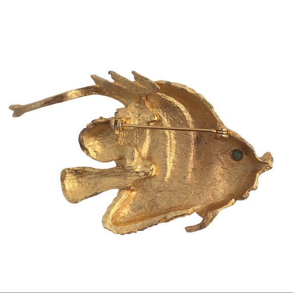 High End Vintage Happy Fish Brooch Pin - Picture 2 of 7